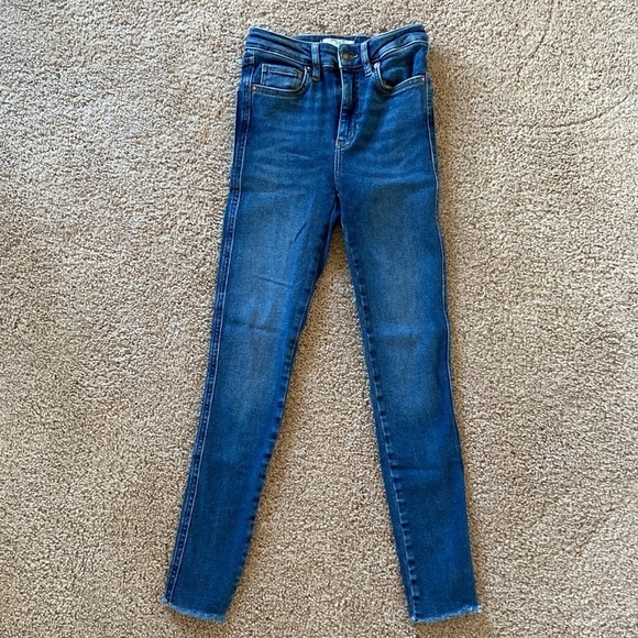 Free People Raw High-Rise Jegging in Deep Indigo - Picture 7 of 9